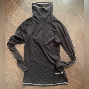Free people black long sleeve mock neck size S